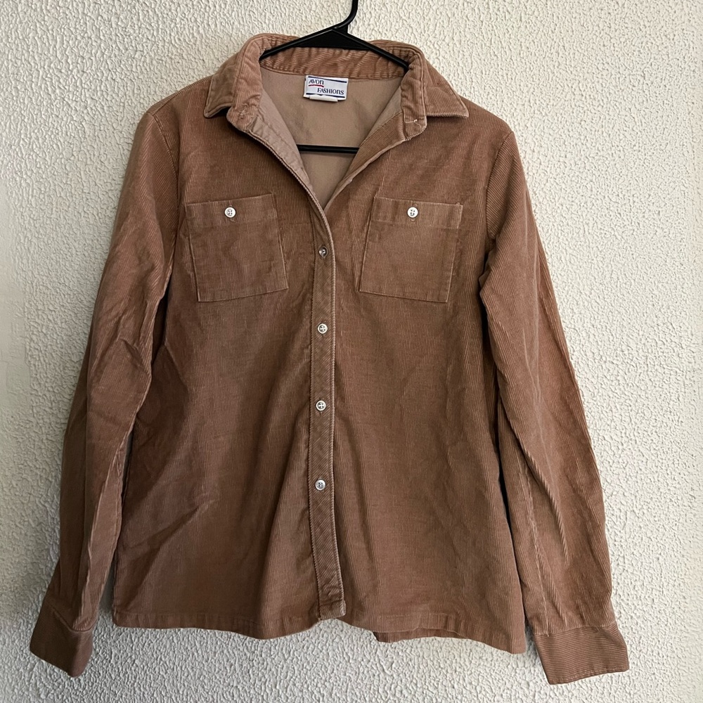 Vintage Avon Fashions Brand Corduroy Button Up